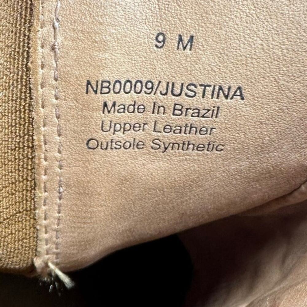 Mia Clogs Justina Pull On Platform Leather Ankle Tan Boots Womens Size 9 - Picture 14 of 15